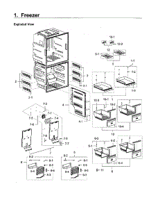 Freezer parts for Samsung Refrigerator RF28K9580SR/AA-02 from AppliancePartsPros.com
