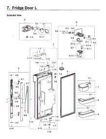 Fridge Door R parts for Samsung Refrigerator RF28K9580SR/AA-02 from AppliancePartsPros.com