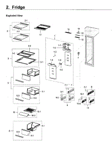 Fridge parts for Samsung Refrigerator RH22H9010SR/AA-02 from AppliancePartsPros.com