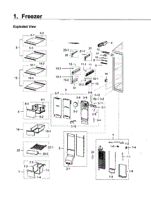 Freezer parts for Samsung Refrigerator RH22H9010SR/AA-02 from AppliancePartsPros.com