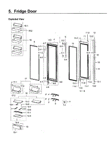 Fridge Door parts for Samsung Refrigerator RH22H9010SG/AA-00 from AppliancePartsPros.com