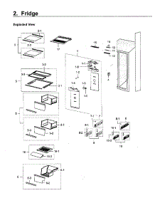 Fridge parts for Samsung Refrigerator RH22H9010SG/AA-00 from AppliancePartsPros.com