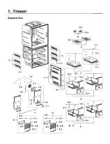 Freezer parts for Samsung Refrigerator RF28K9580SG/AA-01 from AppliancePartsPros.com