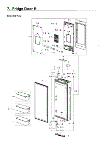 Fridge Door R parts for Samsung Refrigerator RF28K9580SG/AA-01 from AppliancePartsPros.com