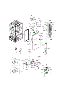 Fridge Door L parts for Samsung Refrigerator RF28HDEDBSR/AA-07 from AppliancePartsPros.com