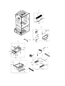 Freezer parts for Samsung Refrigerator RF28HFEDBSR/AA-03 from AppliancePartsPros.com