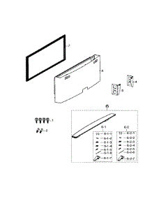 Freezer Door parts for Samsung Refrigerator RF26HFENDSR/AA-00 from AppliancePartsPros.com