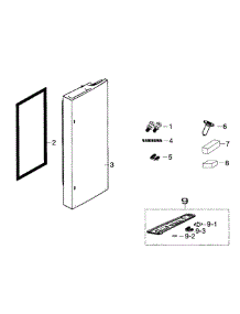 Fridge Right Door parts for Samsung Refrigerator RF26HFENDSR/AA-00 from AppliancePartsPros.com