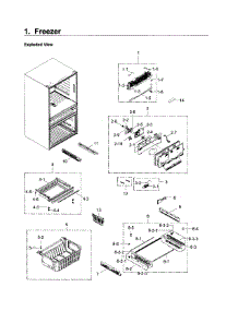 Freezer parts for Samsung Refrigerator RF30KMEDBSR/AA-01 from AppliancePartsPros.com