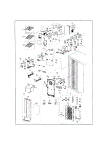 Freezer parts for Samsung Refrigerator RS25J500DWW/AA-00 from AppliancePartsPros.com