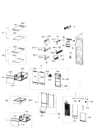 Freezer parts for Samsung Refrigerator RH29H9000SR/AA-05 from AppliancePartsPros.com