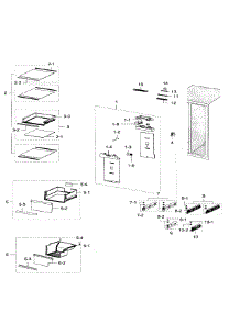 Fridge parts for Samsung Refrigerator RH29H9000SR/AA-05 from AppliancePartsPros.com