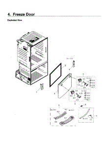 Freezer Door parts for Samsung Refrigerator RF26J7500BC/AA-00 from AppliancePartsPros.com