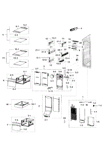 Freezer parts for Samsung Refrigerator RH29H9000SR/AA-02 from AppliancePartsPros.com