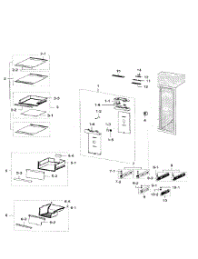 Fridge parts for Samsung Refrigerator RH29H9000SR/AA-02 from AppliancePartsPros.com