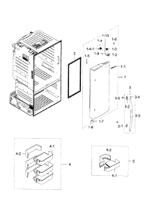 Fridge Door R parts for Samsung Refrigerator RF28HFEDBSR/AA-08 from AppliancePartsPros.com