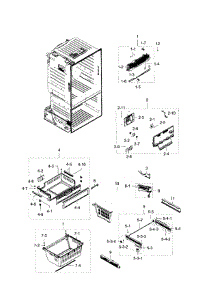 Freezer parts for Samsung Refrigerator RF28HFEDBSR/AA-08 from AppliancePartsPros.com