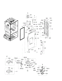 Fridge Door L parts for Samsung Refrigerator RF28HFEDBSR/AA-08 from AppliancePartsPros.com
