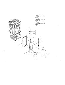 Refrigerator Door Left parts for Samsung Refrigerator RFG29THDRS/XAA-00 from AppliancePartsPros.com