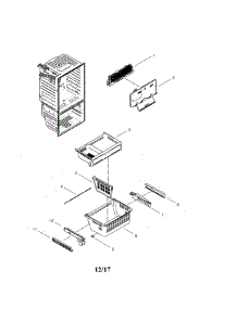 Freezer parts for Samsung Refrigerator RFG29THDRS/XAA-00 from AppliancePartsPros.com