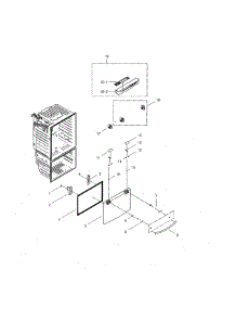 Freezer Door parts for Samsung Refrigerator RFG29THDRS/XAA-00 from AppliancePartsPros.com