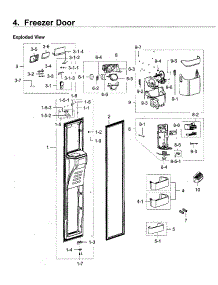Left Door parts for Samsung Refrigerator RH22H9010SR/AA-08 from AppliancePartsPros.com