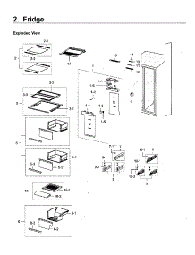 Fridge parts for Samsung Refrigerator RH22H9010SR/AA-08 from AppliancePartsPros.com