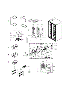 Fridge parts for Samsung Refrigerator RS267TDRS/XAA-02 from AppliancePartsPros.com