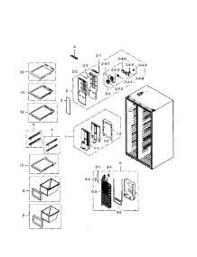 Freezer parts for Samsung Refrigerator RS267TDRS/XAA-02 from AppliancePartsPros.com