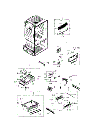Freezer parts for Samsung Refrigerator RF28HFEDTSR/AA-03 from AppliancePartsPros.com