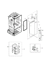 Fridge Door R parts for Samsung Refrigerator RF28HFEDTSR/AA-03 from AppliancePartsPros.com
