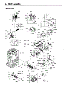 Fridge parts for Samsung Refrigerator RF28HMEDBWW/AA-11 from AppliancePartsPros.com