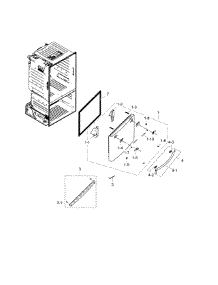 Freezer Door parts for Samsung Refrigerator RF28HFEDTWW/AA-00 from AppliancePartsPros.com