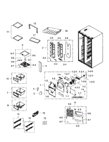 Fridge parts for Samsung Refrigerator RS267TDRS/XAA-00 from AppliancePartsPros.com