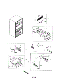 Freezer parts for Samsung Refrigerator RF28HMEDBSG/AA-02 from AppliancePartsPros.com