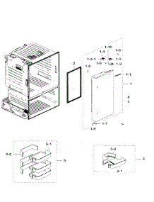 Right Doo parts for Samsung Refrigerator RF28HFEDTBC/AA-07 from AppliancePartsPros.com