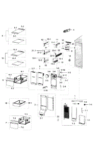 Freezer parts for Samsung Refrigerator RH29H9000SR/AA-01 from AppliancePartsPros.com