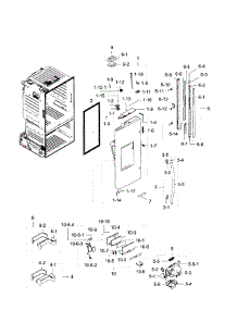 Fridge Door L parts for Samsung Refrigerator RF28HFEDBSR/AA-07 from AppliancePartsPros.com