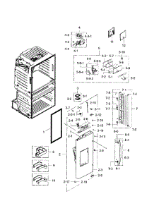 Left Door parts for Samsung Refrigerator RF28JBEDBSG/AA-02 from AppliancePartsPros.com