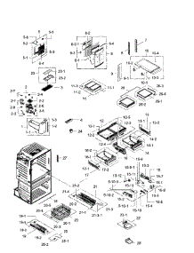 Fridge parts for Samsung Refrigerator RF28JBEDBSG/AA-02 from AppliancePartsPros.com