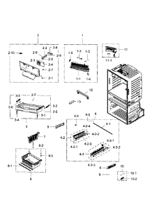 Freezer parts for Samsung Refrigerator RF28JBEDBSG/AA-02 from AppliancePartsPros.com