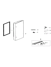 Right Door parts for Samsung Refrigerator RF26HFENDSR/AA-01 from AppliancePartsPros.com