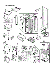 Refrigerator parts for Samsung Refrigerator RS264ABSH/XAA-00 from AppliancePartsPros.com