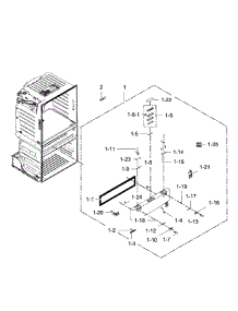 Flexzone Door parts for Samsung Refrigerator RF28HMEDBSR/AA-09 from AppliancePartsPros.com