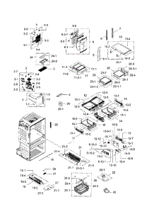 Fridge parts for Samsung Refrigerator RF28HMEDBSR/AA-09 from AppliancePartsPros.com