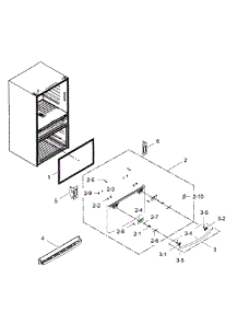 Freezer Door parts for Samsung Refrigerator RF28HMEDBSR/AA-09 from AppliancePartsPros.com
