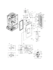 Fridge Door L parts for Samsung Refrigerator RF28HFEDTSR/AA-00 from AppliancePartsPros.com