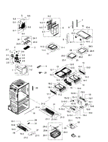 Fridge parts for Samsung Refrigerator RF28HMEDBBC/AA-07 from AppliancePartsPros.com