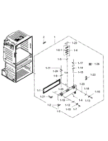 Flexzone Door parts for Samsung Refrigerator RF28HMEDBBC/AA-07 from AppliancePartsPros.com