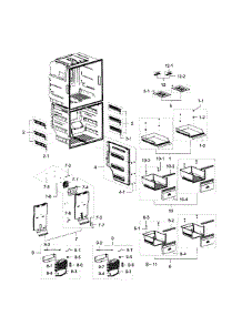 Freezer parts for Samsung Refrigerator RF28K9380SG/AA-00 from AppliancePartsPros.com